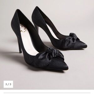 Ted Baker Hyana Satin Elegant Black Women's Heels